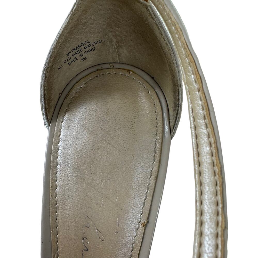 Marc Fisher Nude Tan Open Toe Ankle Strap Stilett… - image 5